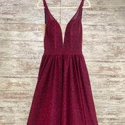 PINK SPARKLY A LINE GOWN