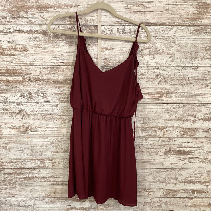 BURGUNDY SHORT DRESS