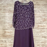 PURPLE LONG EVENING GOWN