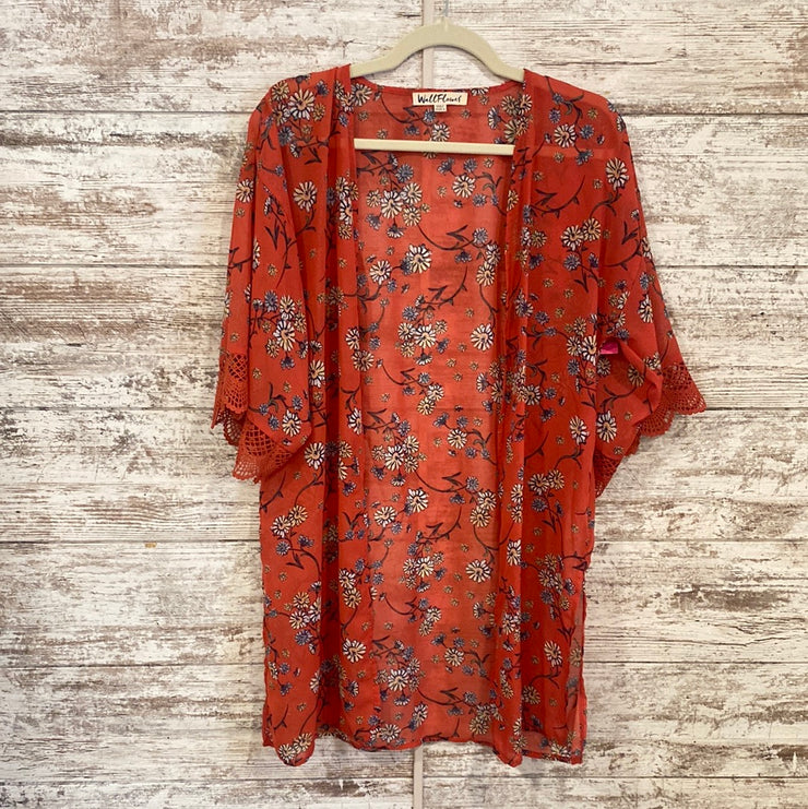 PINK/FLORAL SHORT SLEEVE TOP