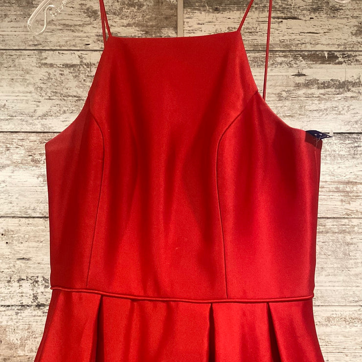 RED A LINE GOWN