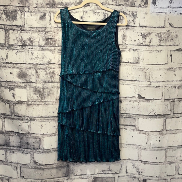 TEAL SPARKLE SHORT DRESS