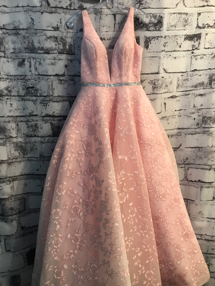 LIGHT PINK A LINE PRINCESS GOW