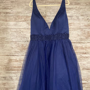 NAVY PRINCESS GOWN