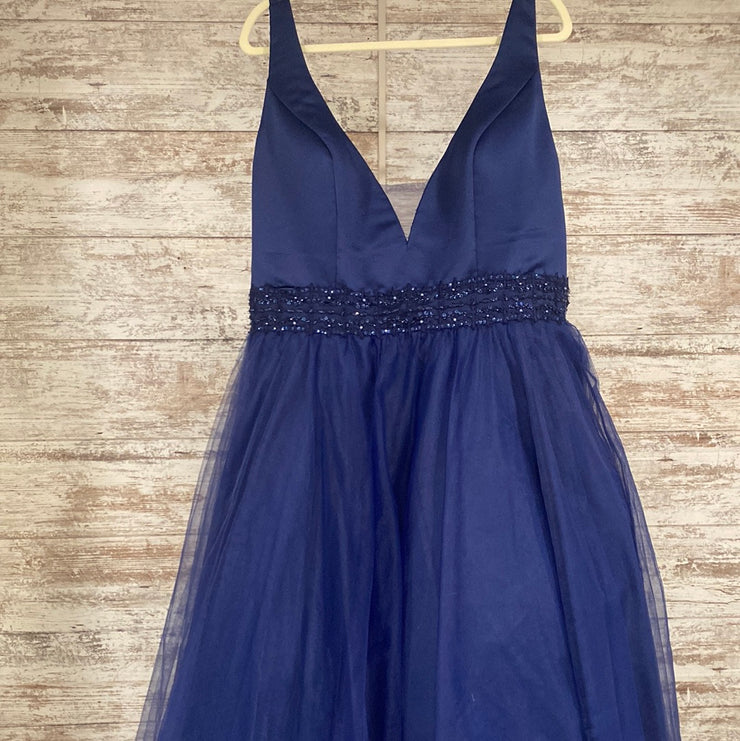 NAVY PRINCESS GOWN
