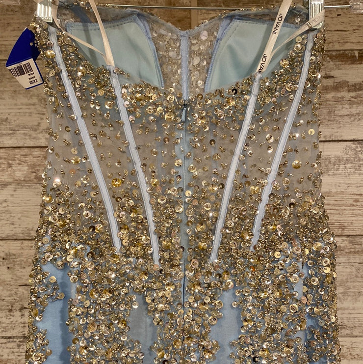 BLUE SEQUIN MERMAID DRESS