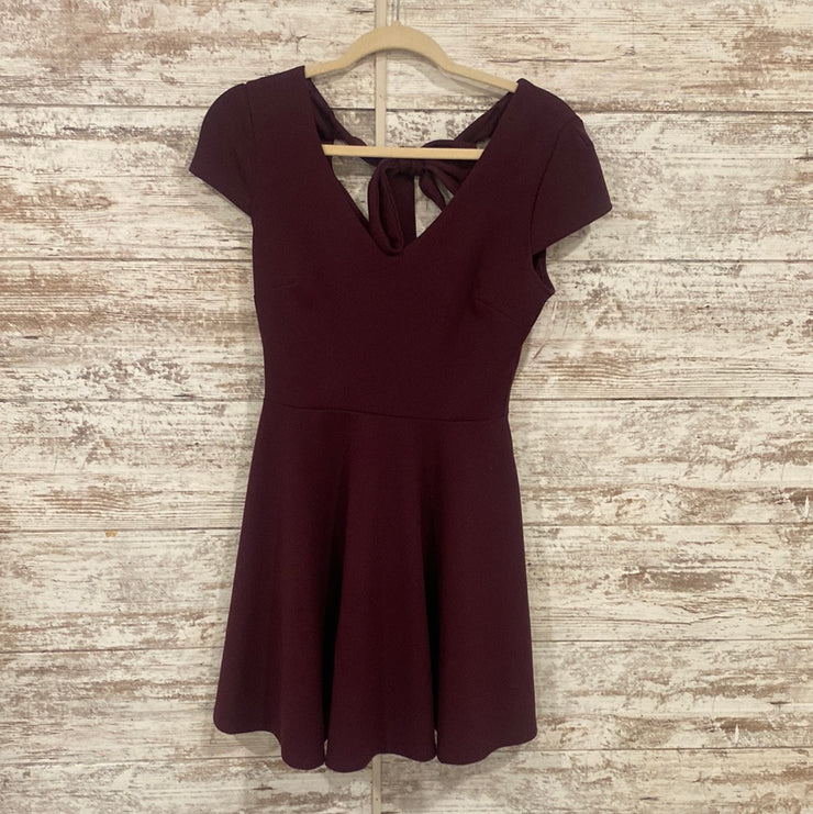 BURGUNDY SHORT DRESS