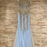 BLUE SEQUIN MERMAID DRESS