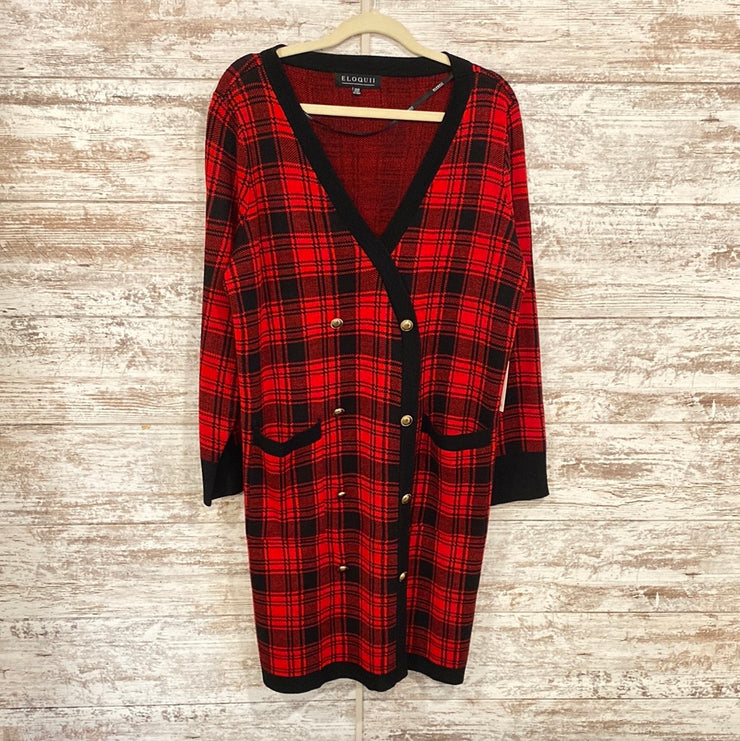 RED/BLACK PLAID JACKET (NEW)