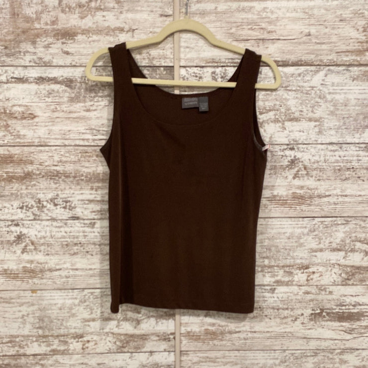 BROWN SLEEVELESS TOP