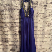 ROYAL BLUE LONG EVEING GOWN