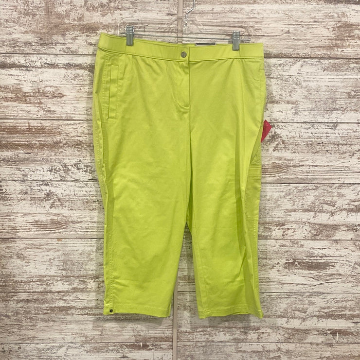 GREEN CROP PANTS (NEW) $99