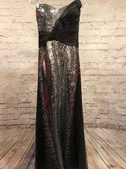 SILVER FULL SEQUIN LONG GOWN