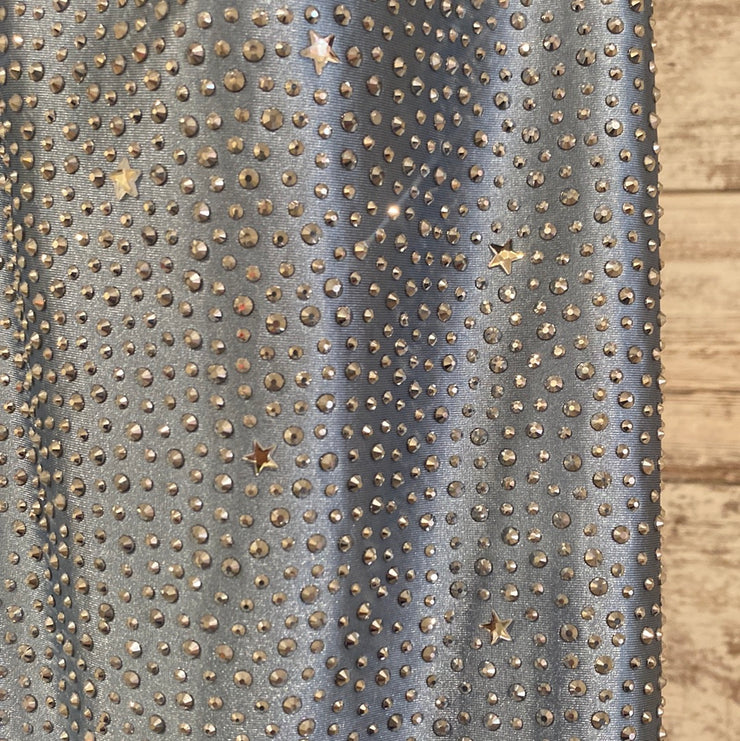 BLUE SPARKLY LONG DRESS