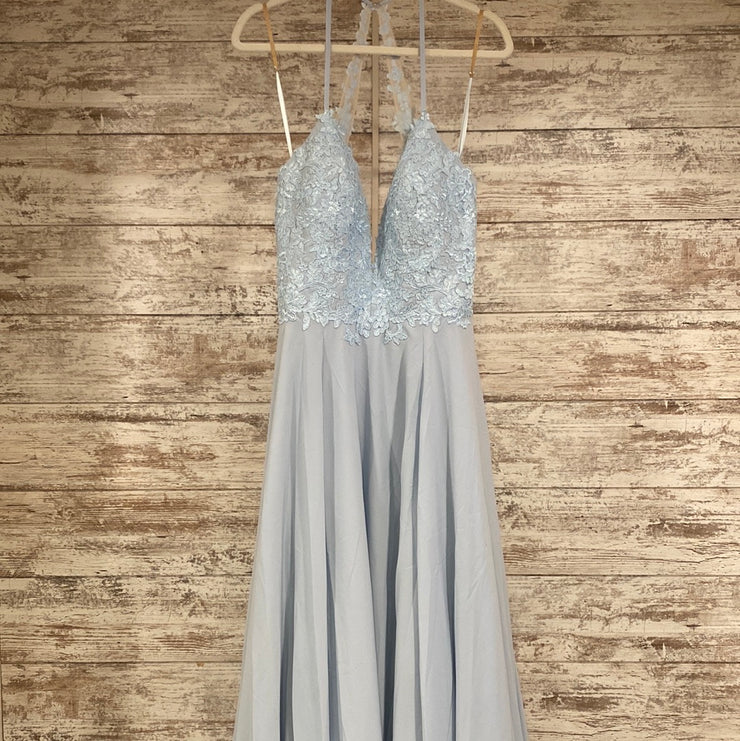 BLUE LONG EVENING GOWN (NEW)