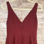 BURGUNDY LONG DRESS