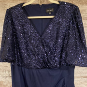 NAVY LONG EVENING GOWN