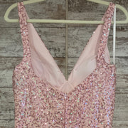PINK SEQUIN LONG GOWN (NEW)