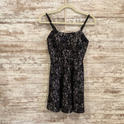 GRAY/BLACK SPARKLY SHORT DRESS