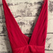 RED LONG EVENING GOWN (NEW)