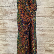COLORFUL LONG EVENING GOWN
