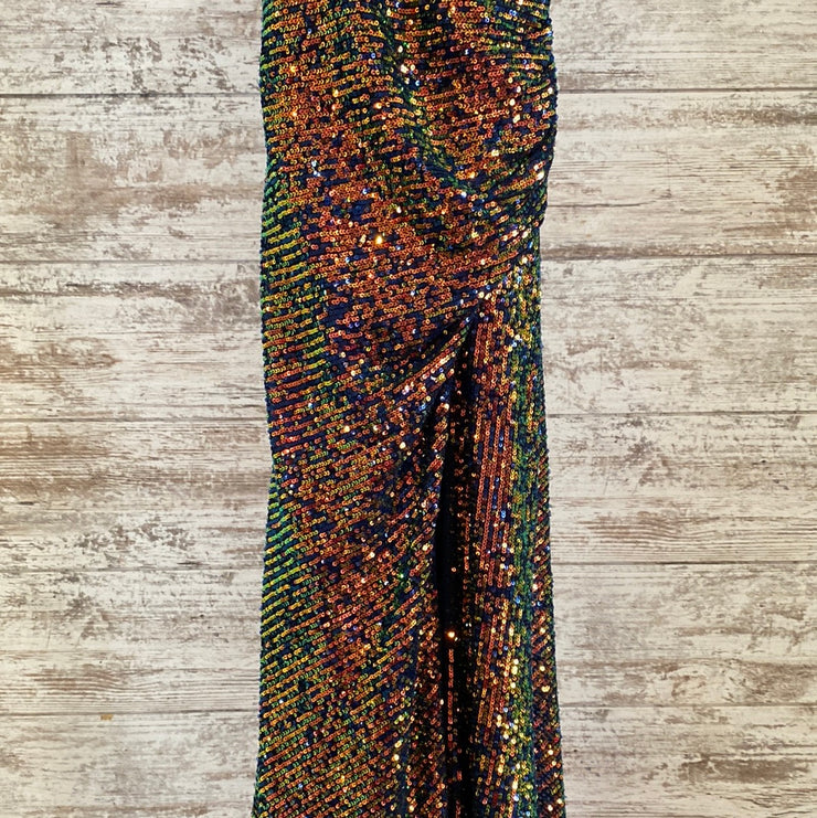 COLORFUL LONG EVENING GOWN
