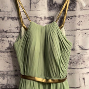 GREEN LONG EVENING GOWN