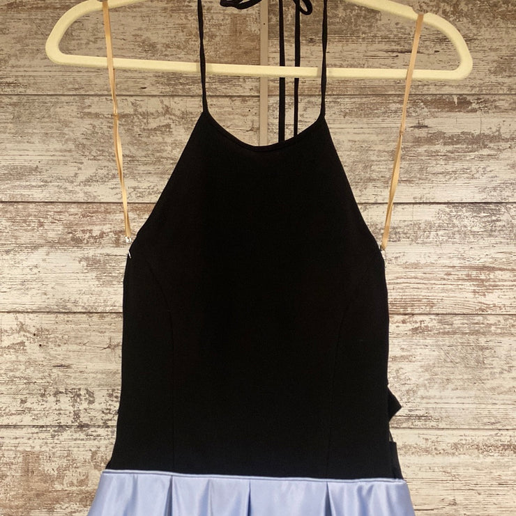 BLUE/BLACK A LINE GOWN