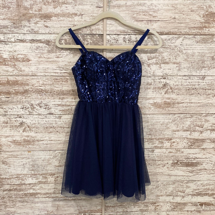 NAVY SHORT DRESS