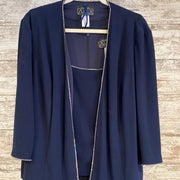 NAVY 2 PC. LONG DRESS SET