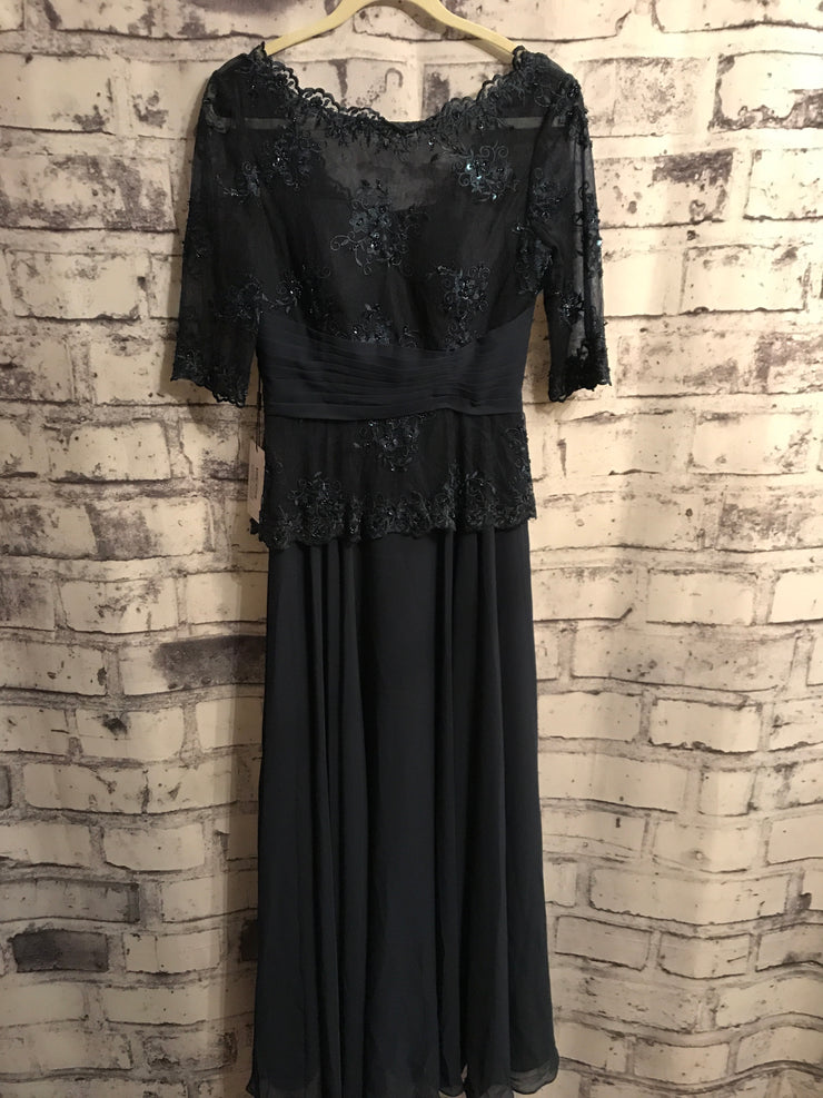 NAVY LONG EVENING GOWN (NEW)