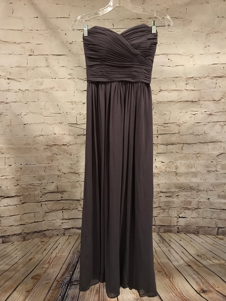 GRAY LONG EVENING GOWN