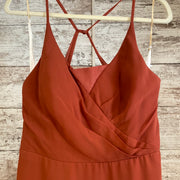 RUST COLORED LONG DRESS