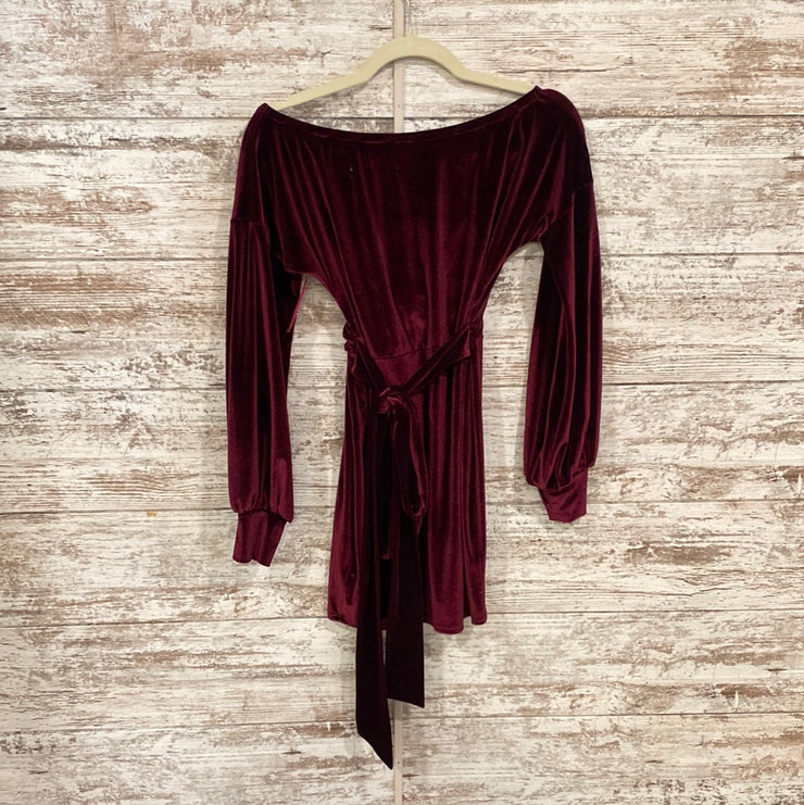 BURGUNDY SHORT DRESS