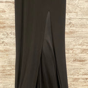 BLACK/SILVER LONG EVENING GOWN