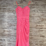 PINK SPARKLY LONG DRESS