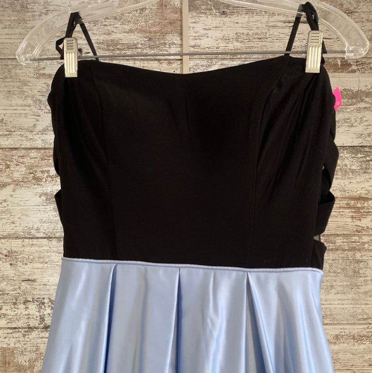 BLUE/BLACK A LINE GOWN