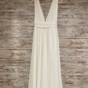 WHITE LONG EVENING GOWN (NEW)