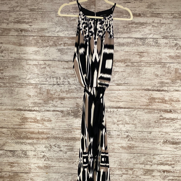 BLACK/TAN MAXI DRESS (NEW)