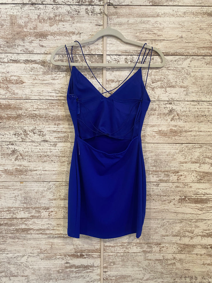 ROYAL BLUE SHORT DRESS (NEW)