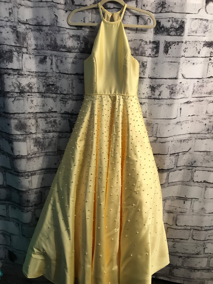 YELLOW A LINE PRINCESS GOWN