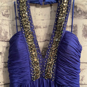 ROYAL BLUE LONG EVEING GOWN