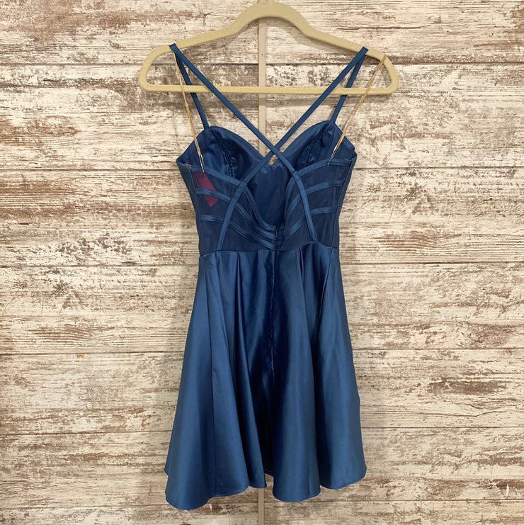 BLUE SHORT DRESS