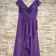 PURPLE LONG EVENING GOWN