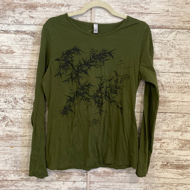 GREEN LONG SLEEVE TOP