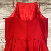 RED A LINE GOWN