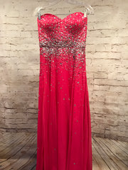 PINK SEQUIN LONG GOWN