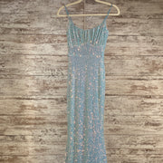 BLUE SPARKLY LONG DRESS (NEW)