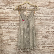 GRAY/FLORAL SHORT DRESS