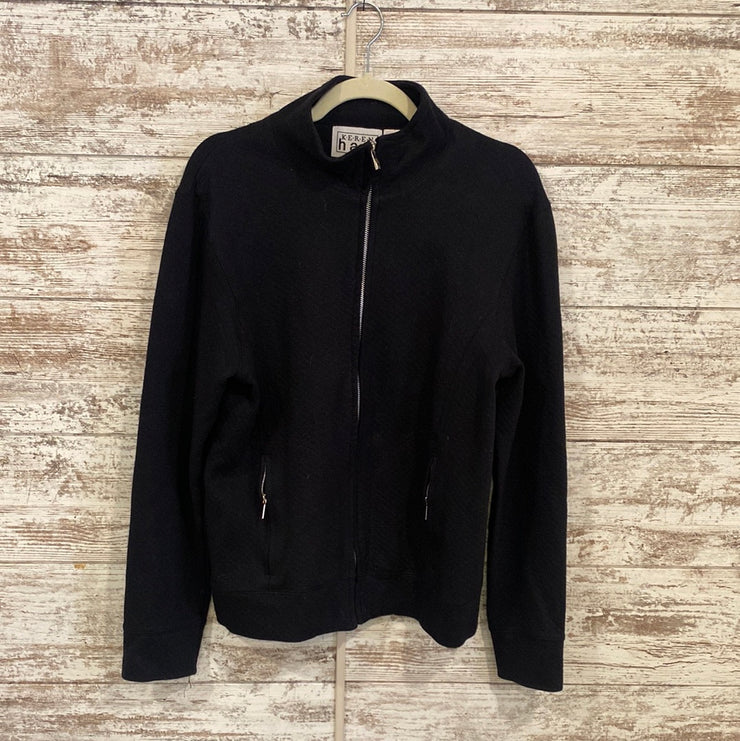 BLACK ZIP UP JACKET